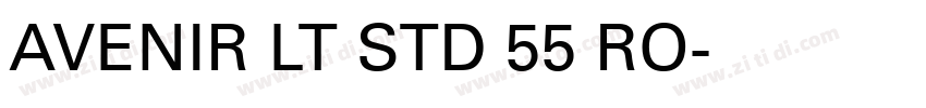 AVENIR LT STD 55 RO字体转换